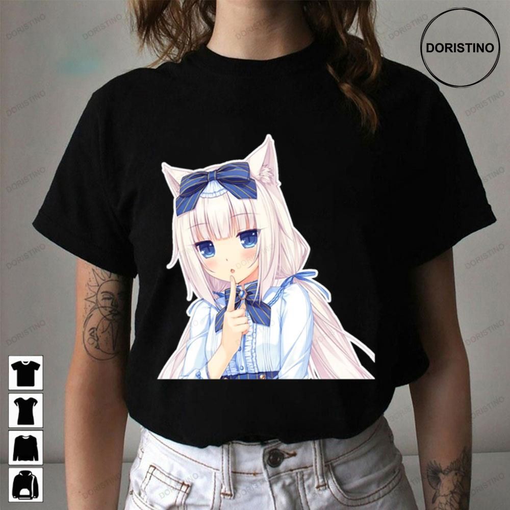 Vanilla Nekopara Cute Girl Kawaii For Fans Anime Limited Edition T-shirts